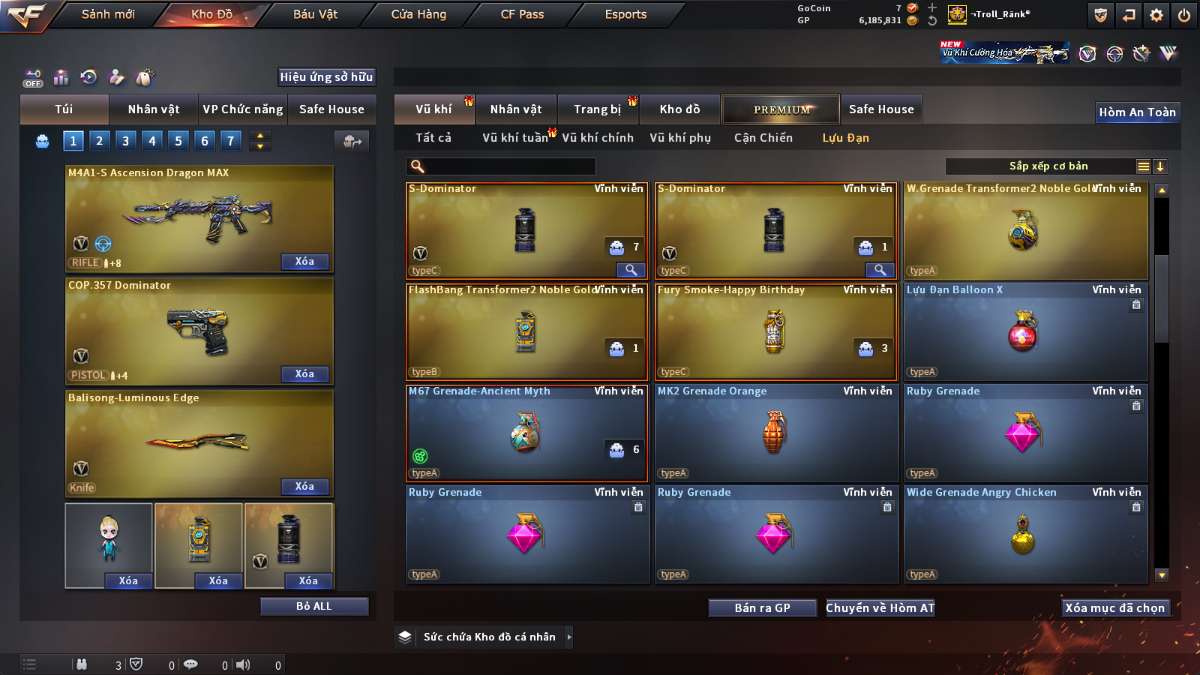 shop acc cf uy tin gia re